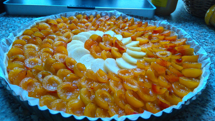 Mirabelle plum tart